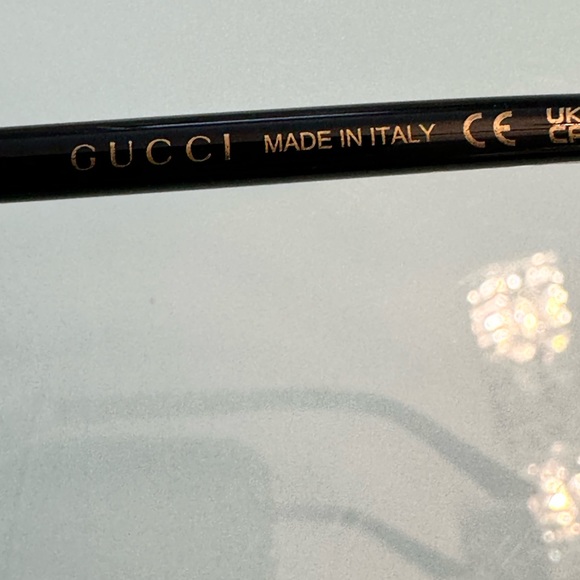 NWT Gucci iconic Horsebit sunglasses in black with light gold accent 58 mm - Picture 13 of 16